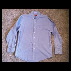 IZod LS plaid button down shirt Sz...Large.